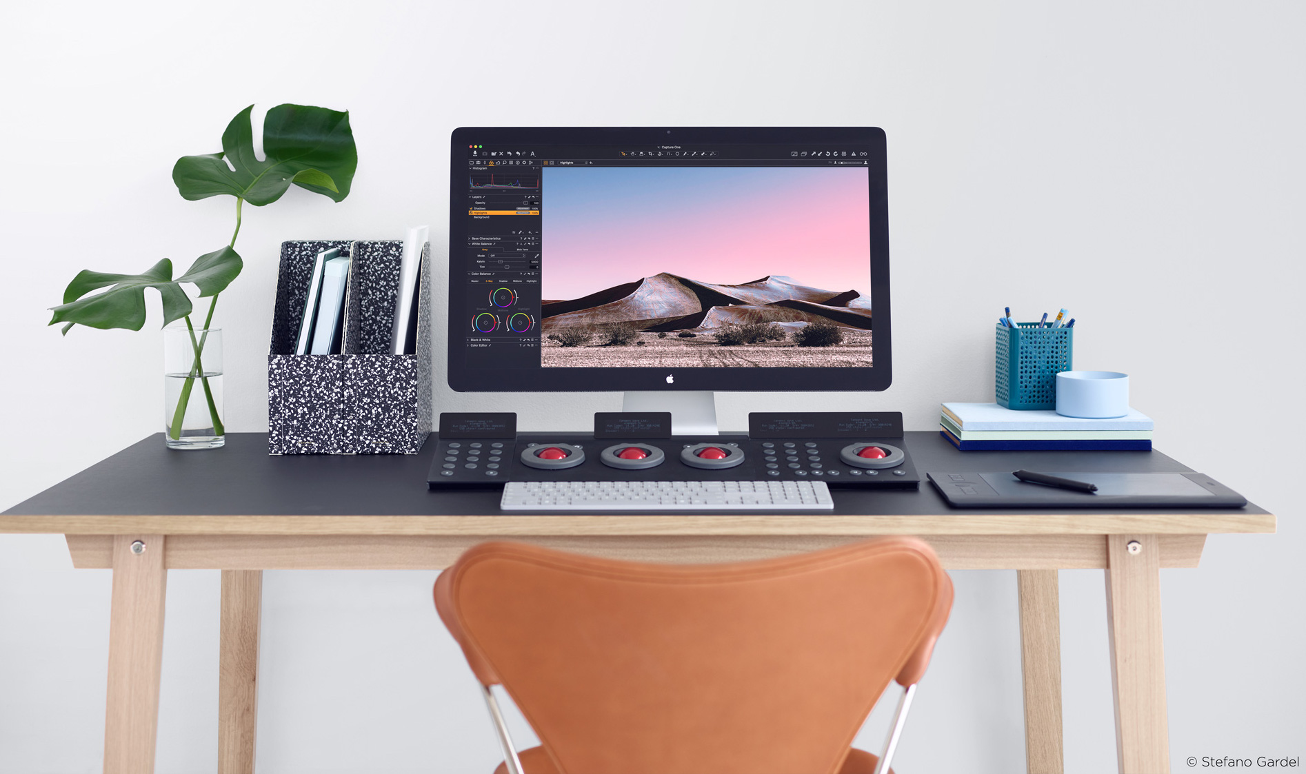 Capture One Pro en situation de travail avec le matériel Tangent