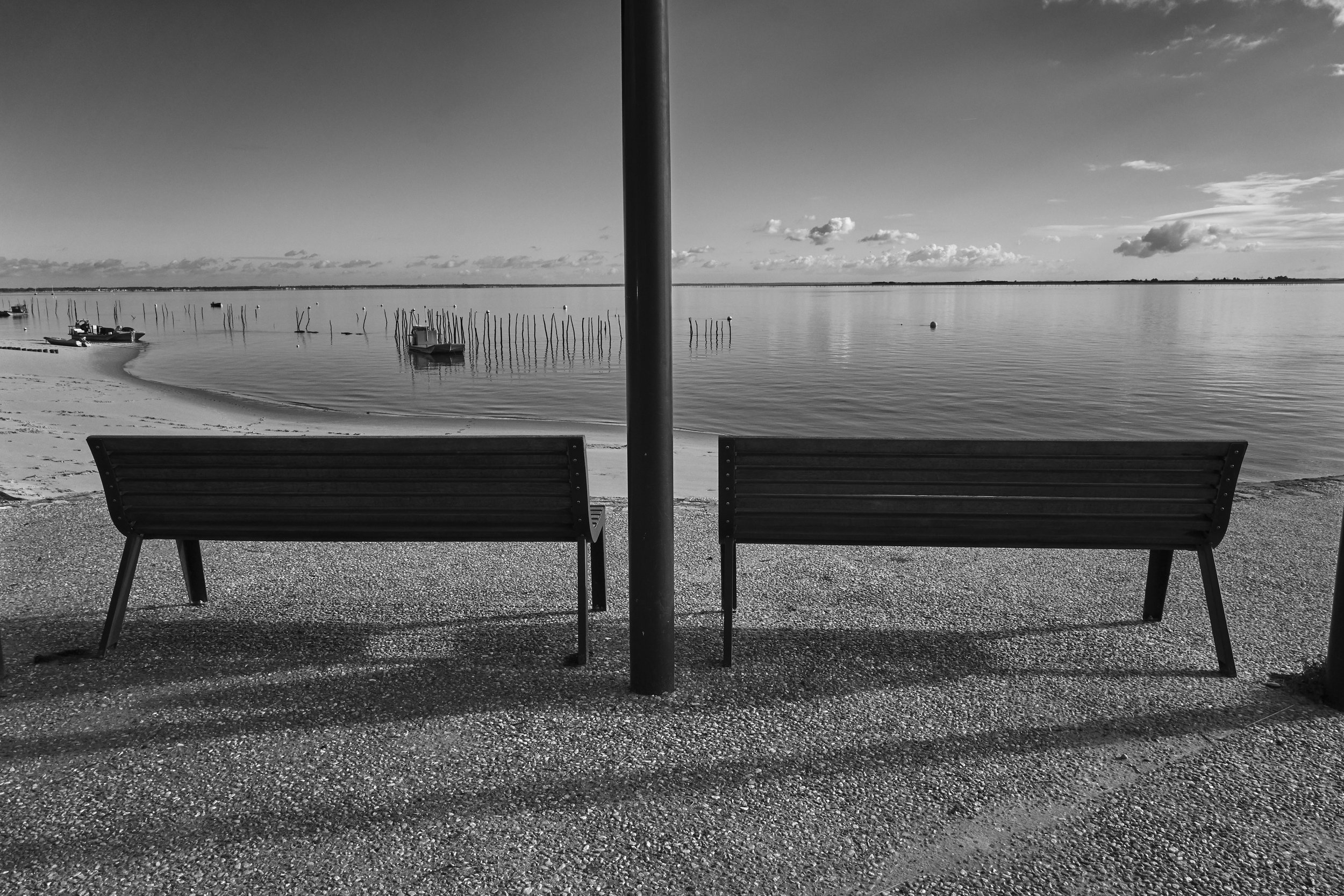 Symétrie à Grand-Piquey // Presqu'ile du Cap-Ferret // Décembre 2017 // Leica Q