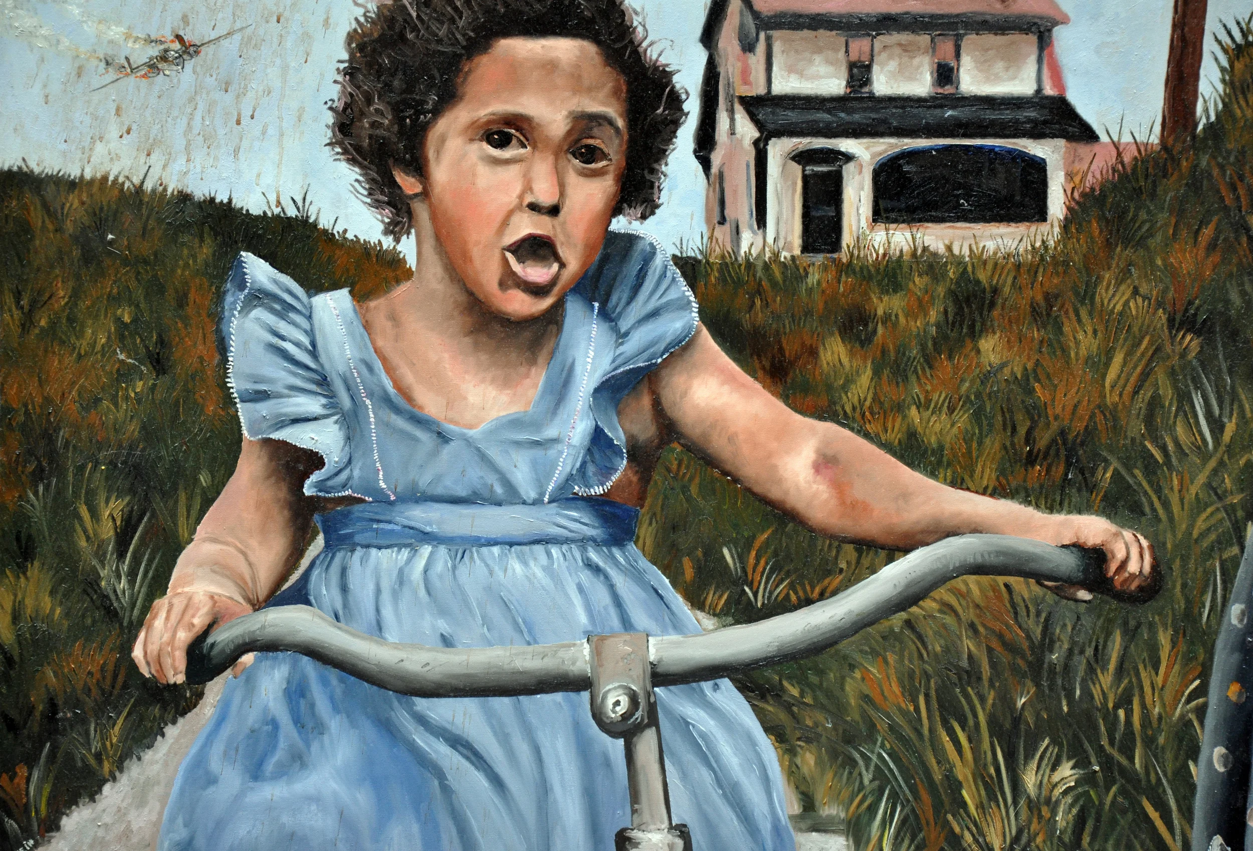 Little Girl on the Tricycle, Long Beach, 1952