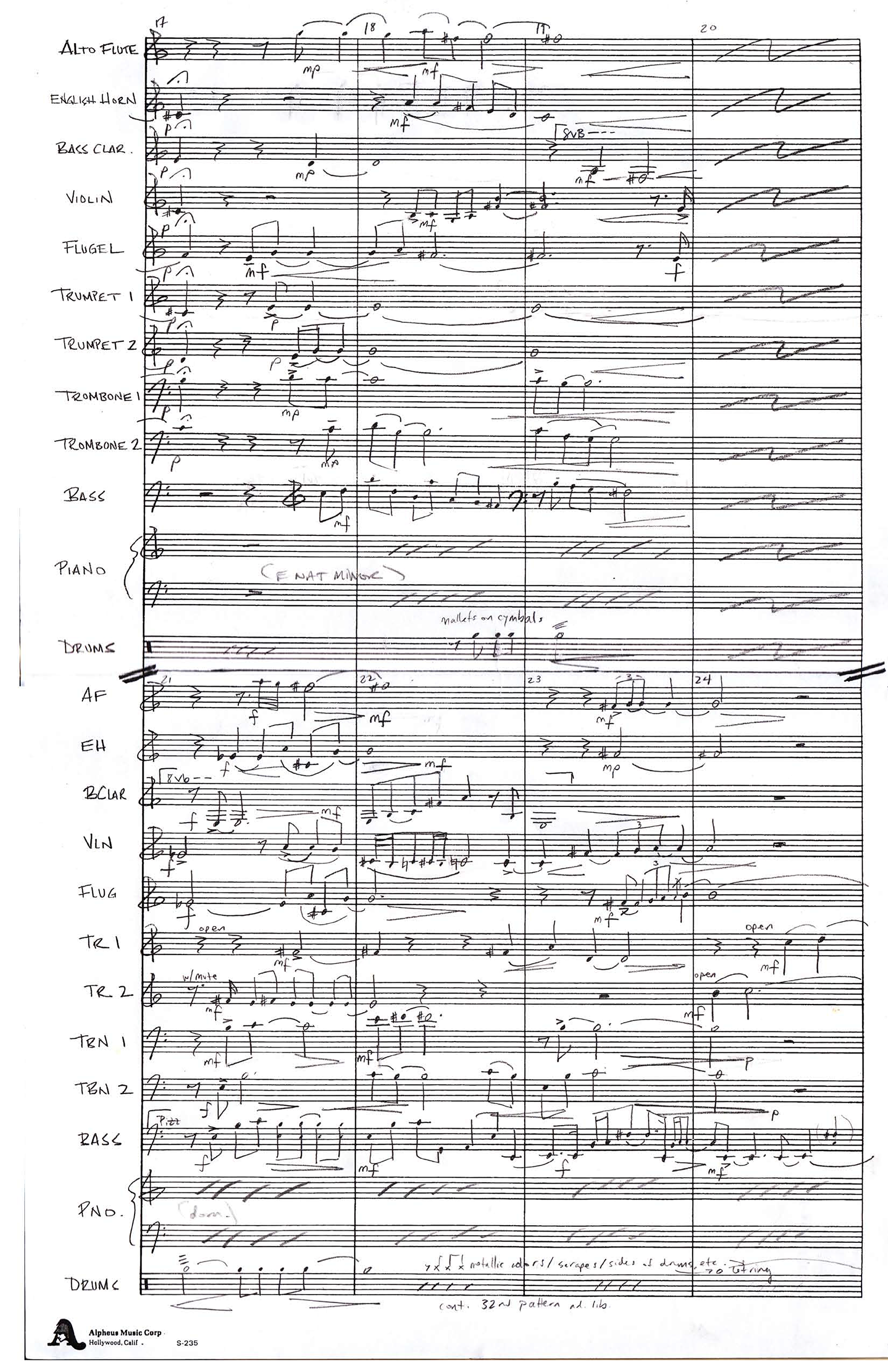 Excerpt, untitled composition 