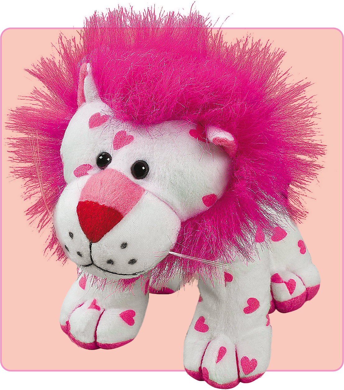Valentine Heart Lion Plush