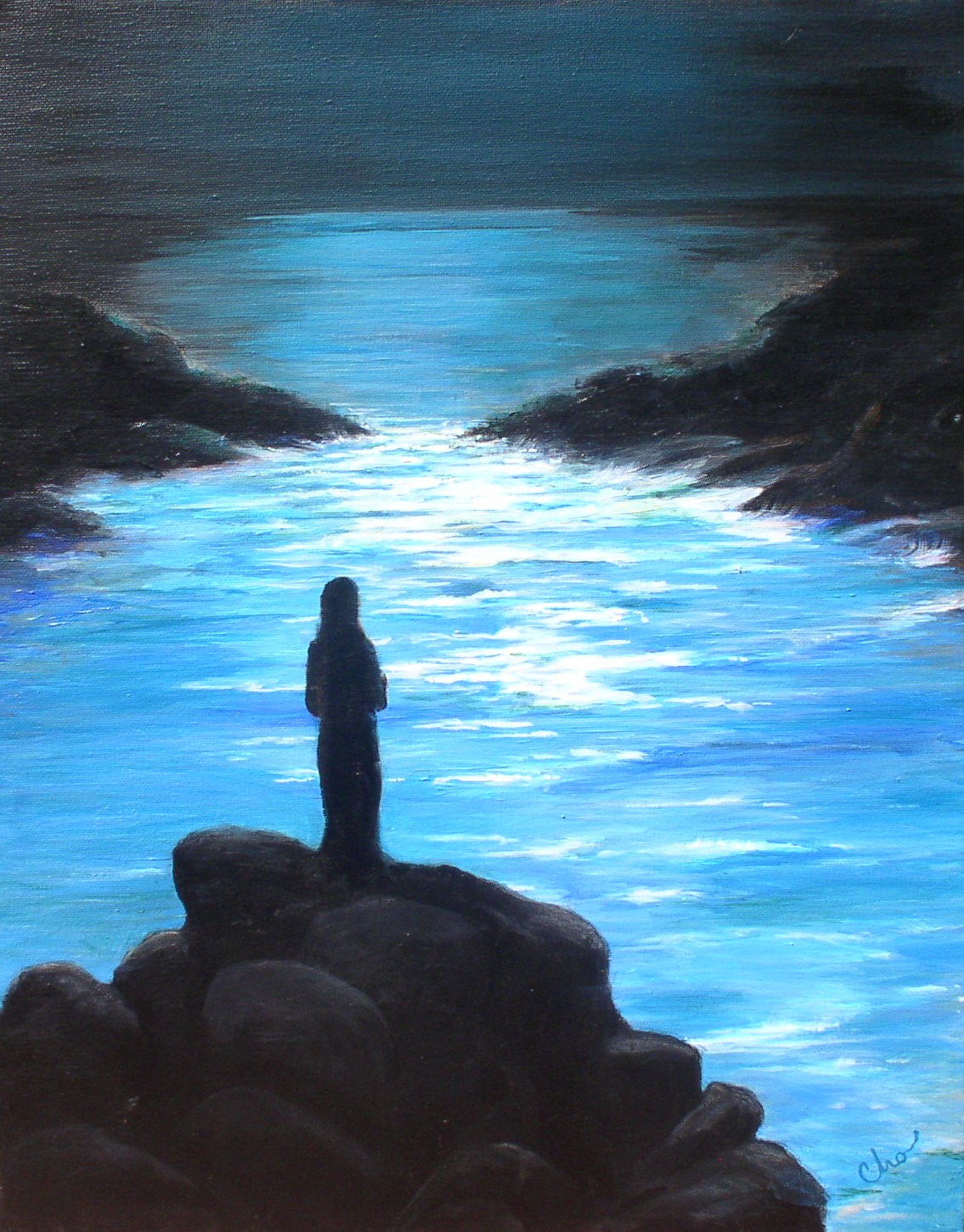 Leaping into the Abyss 20x16