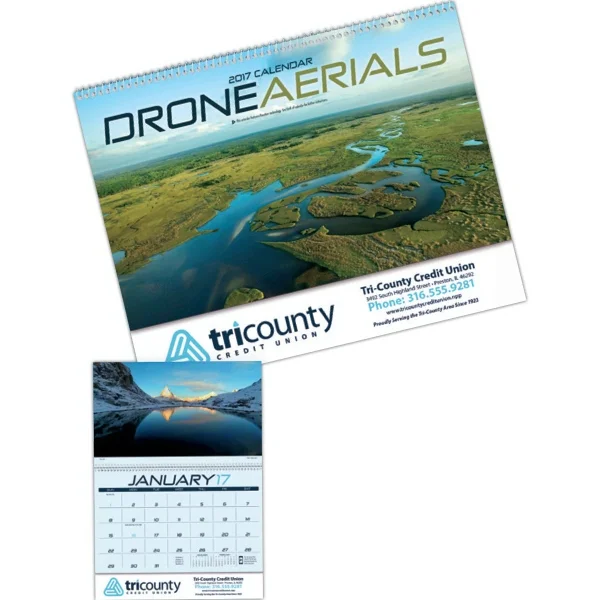 D. Wall Calendar with Drone Aerial Photos