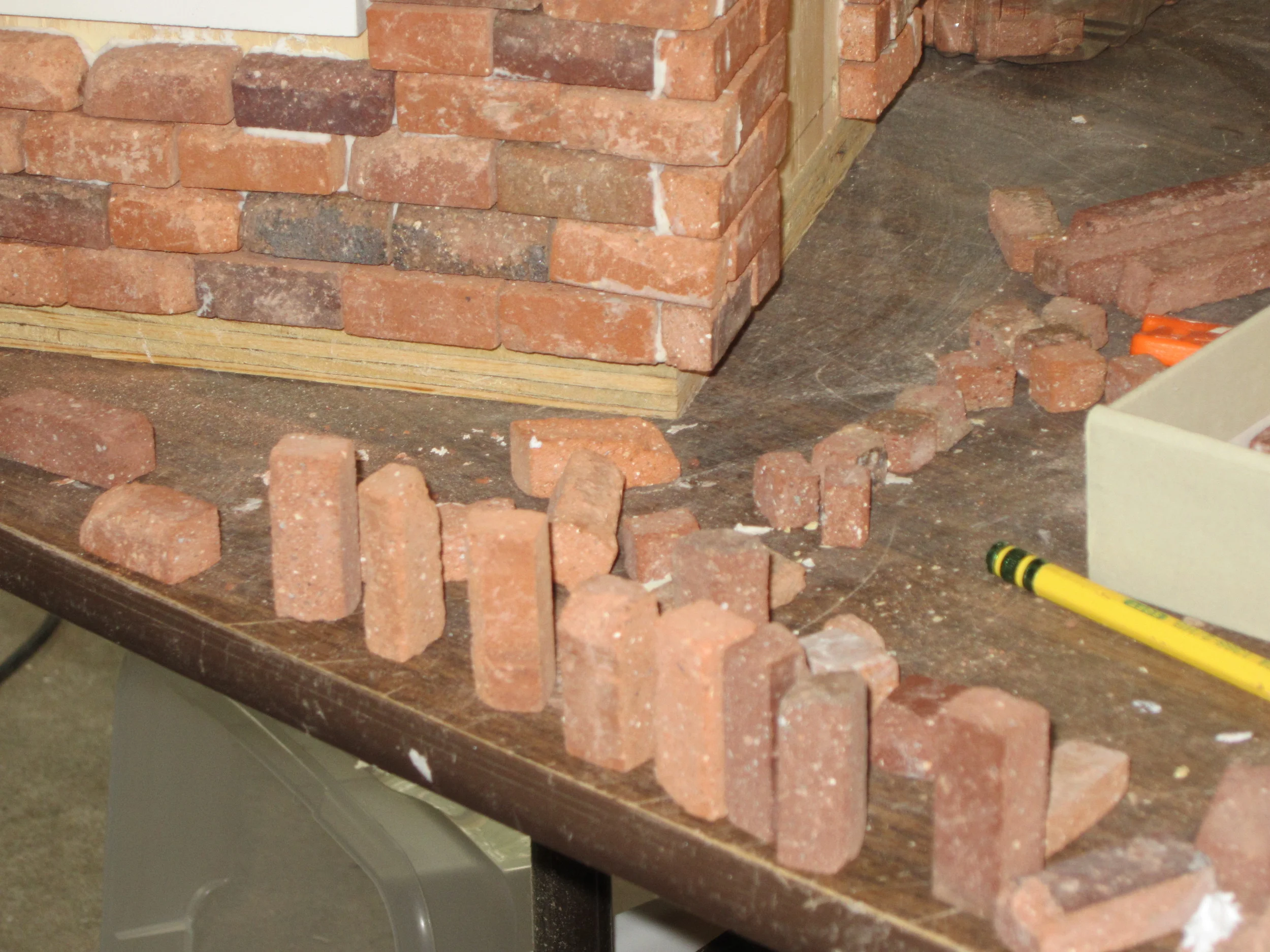 Yes, we actually line our bricks up