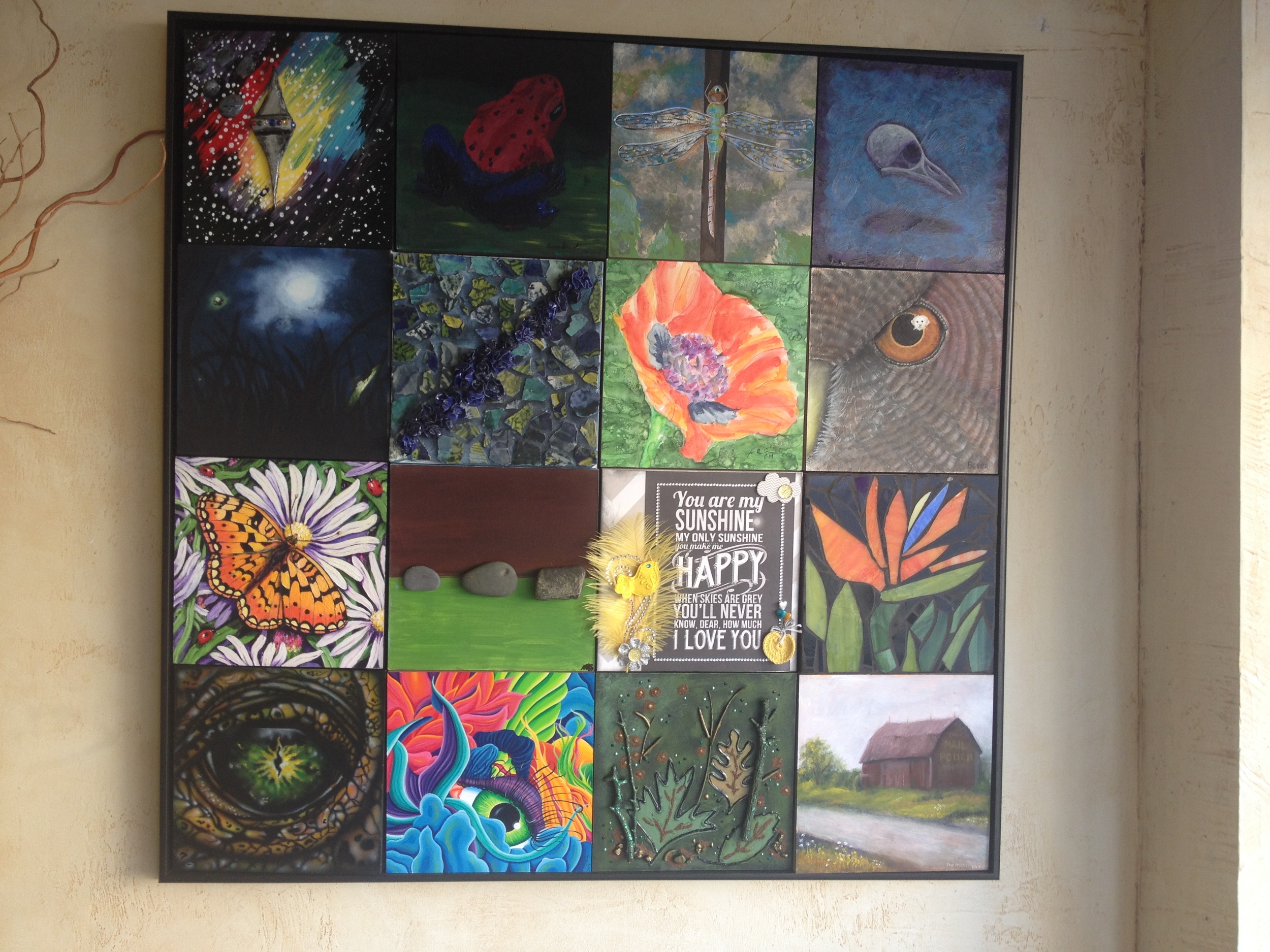 The Monumental Squares on display at Art Metals Studio.