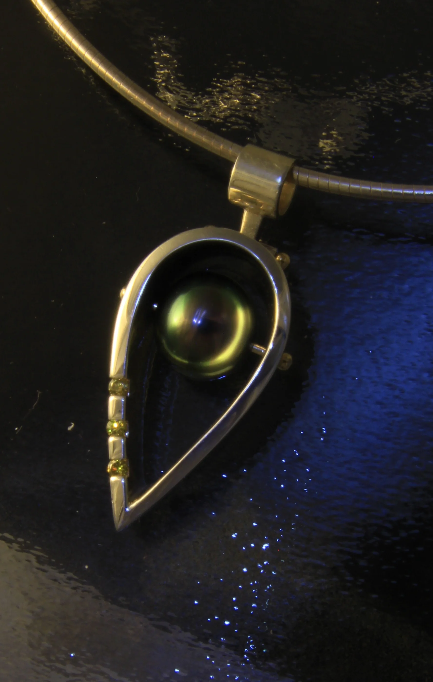 sterling pearl yellow diamond pendant.jpg