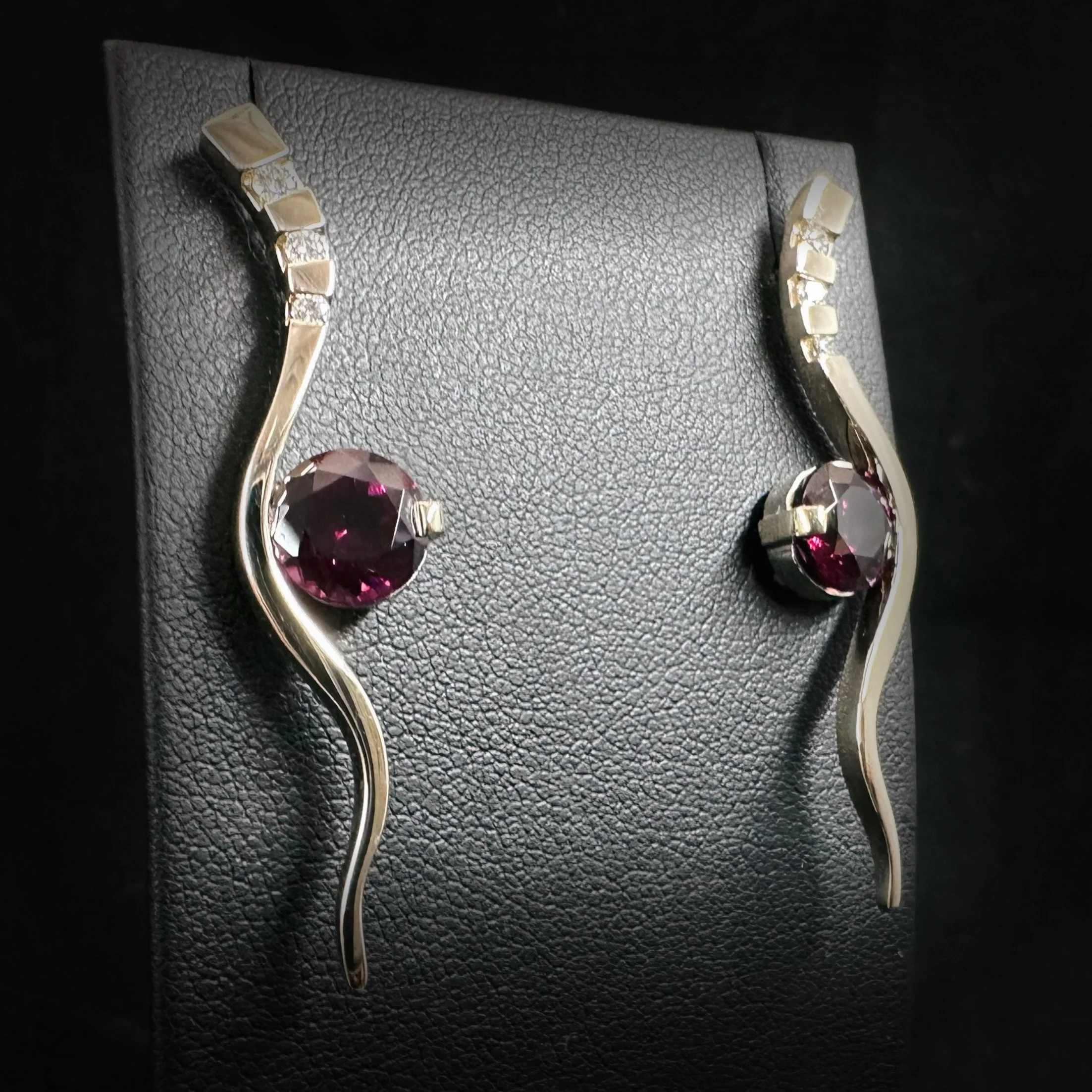 garnet diamond 14ky earrings.JPEG