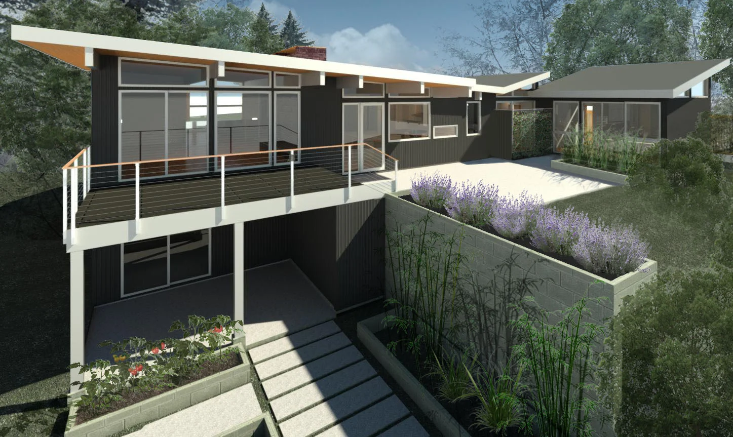 South (Rea) Elevation Rendering