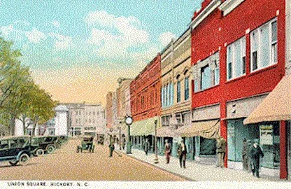Union Square, Hickory, circa 1930