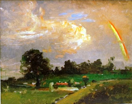 HMA's Daingerfield painting Rainbow Over the Valley (undated)