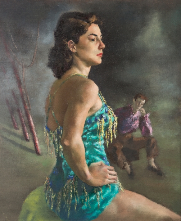 The Aerialist, n.d. oil on canvas Purchase from the artist, 1952.3