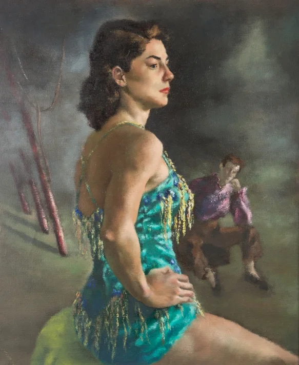 The Aerialist , n.d. oil on canvas Purchase from the artist, 1952.3