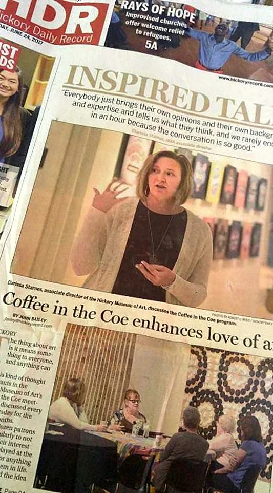 Front page article above the fold in the June 24, 2017 Hickory Daily Record .