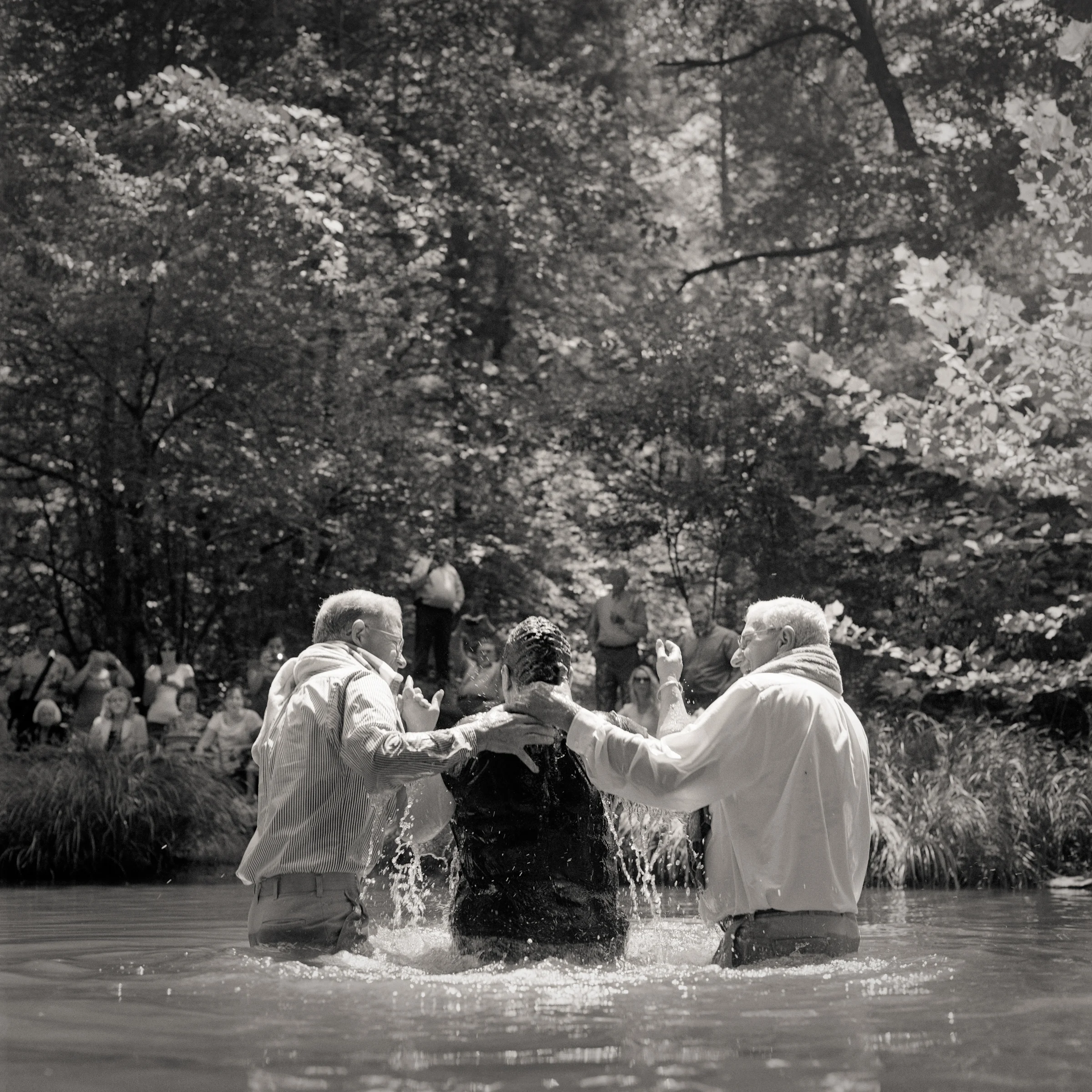 River Baptism, Upward Holiness Church Camp, Hungry River, Hender