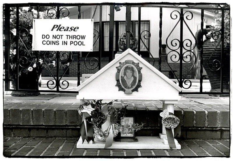 Poolside shrine. Graceland. Memphis TN 1987