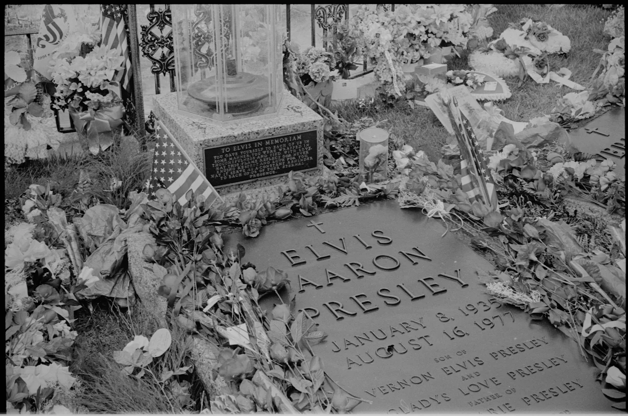 Offerings at the Memorial Garden and the eternal flame. August 16, 1987