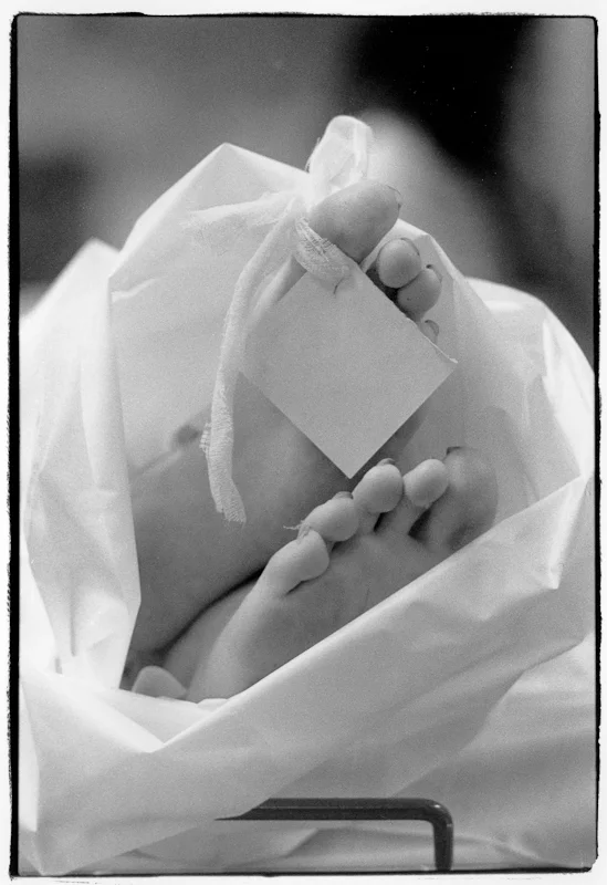 Death in the ER. The victim of a motorcycle accident awaits tran