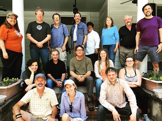 Pretty awesome group gathered on the porch @cdsduke for the #summerinstitute . These guys are knee deep in mud and poison ivy exploring some rich stories about agriculture in our neck of the woods. Proud to be working with them.