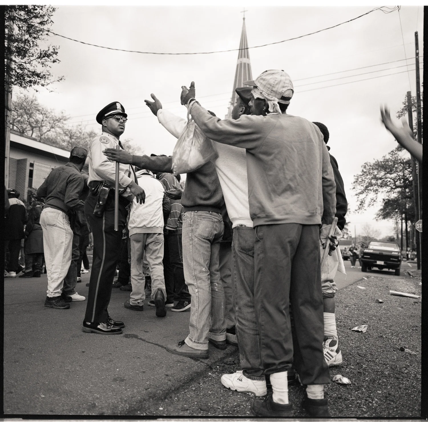 Cueing for Flambeaux, NOLA 1995