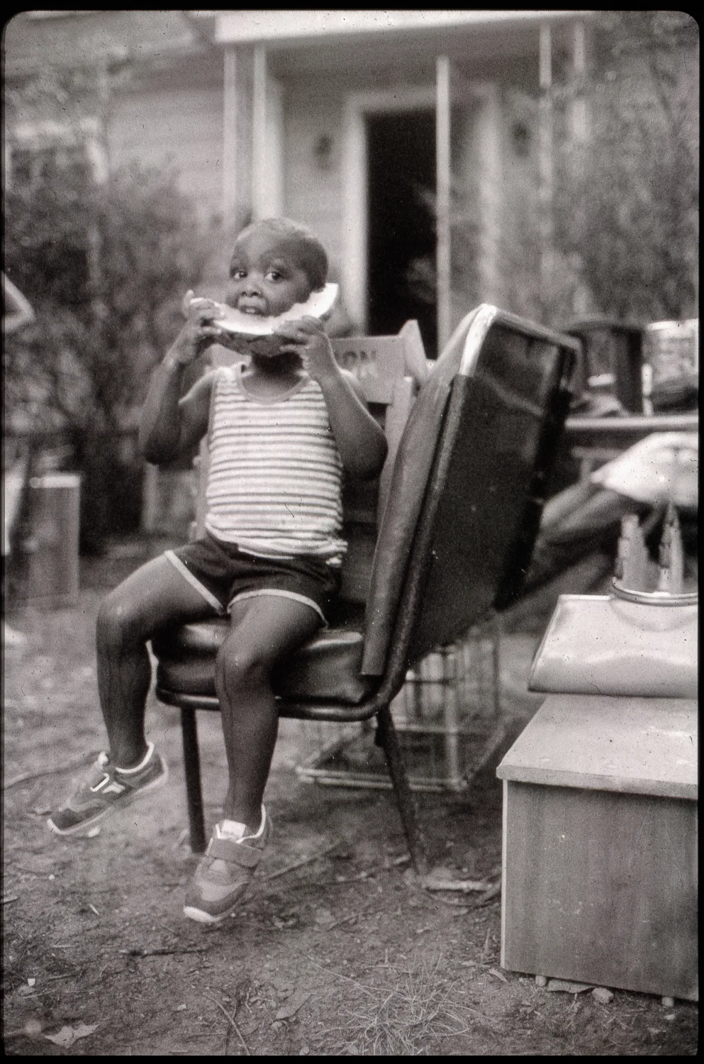 Free Watermelon at a Yard Sale, Chapel Hill, NC 1985