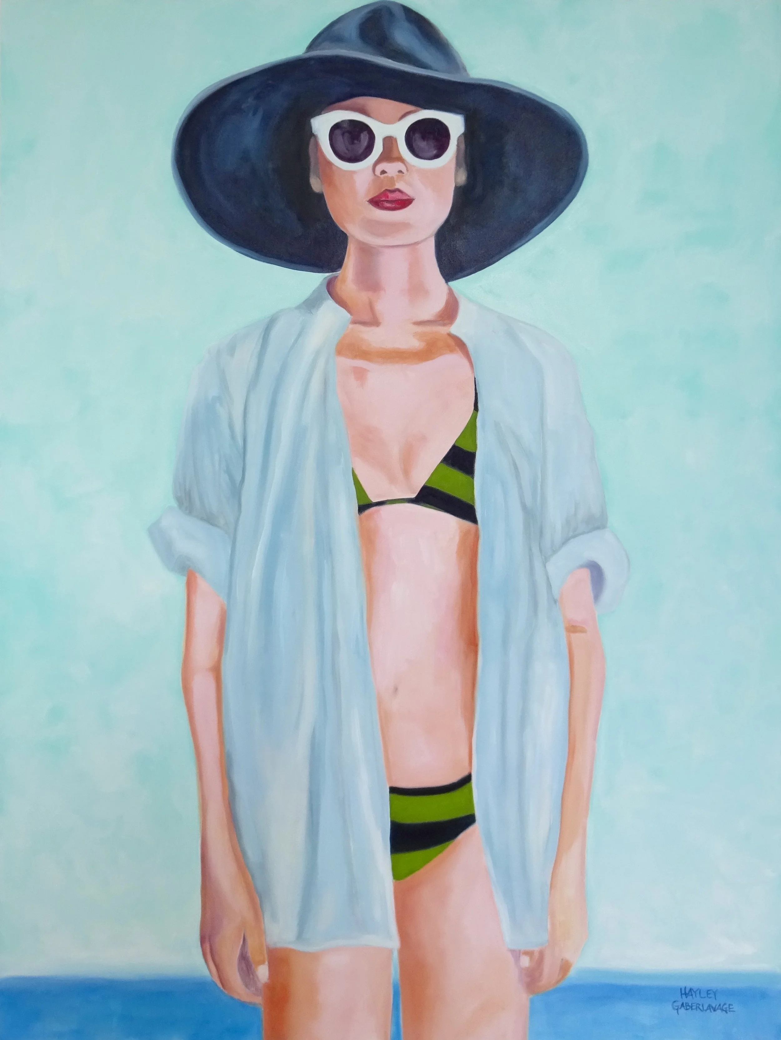 "Beachoger with Hat"