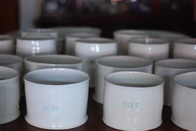 HOPE vases for St. Jude Children's Hospital Garden Harvest Party, 2011