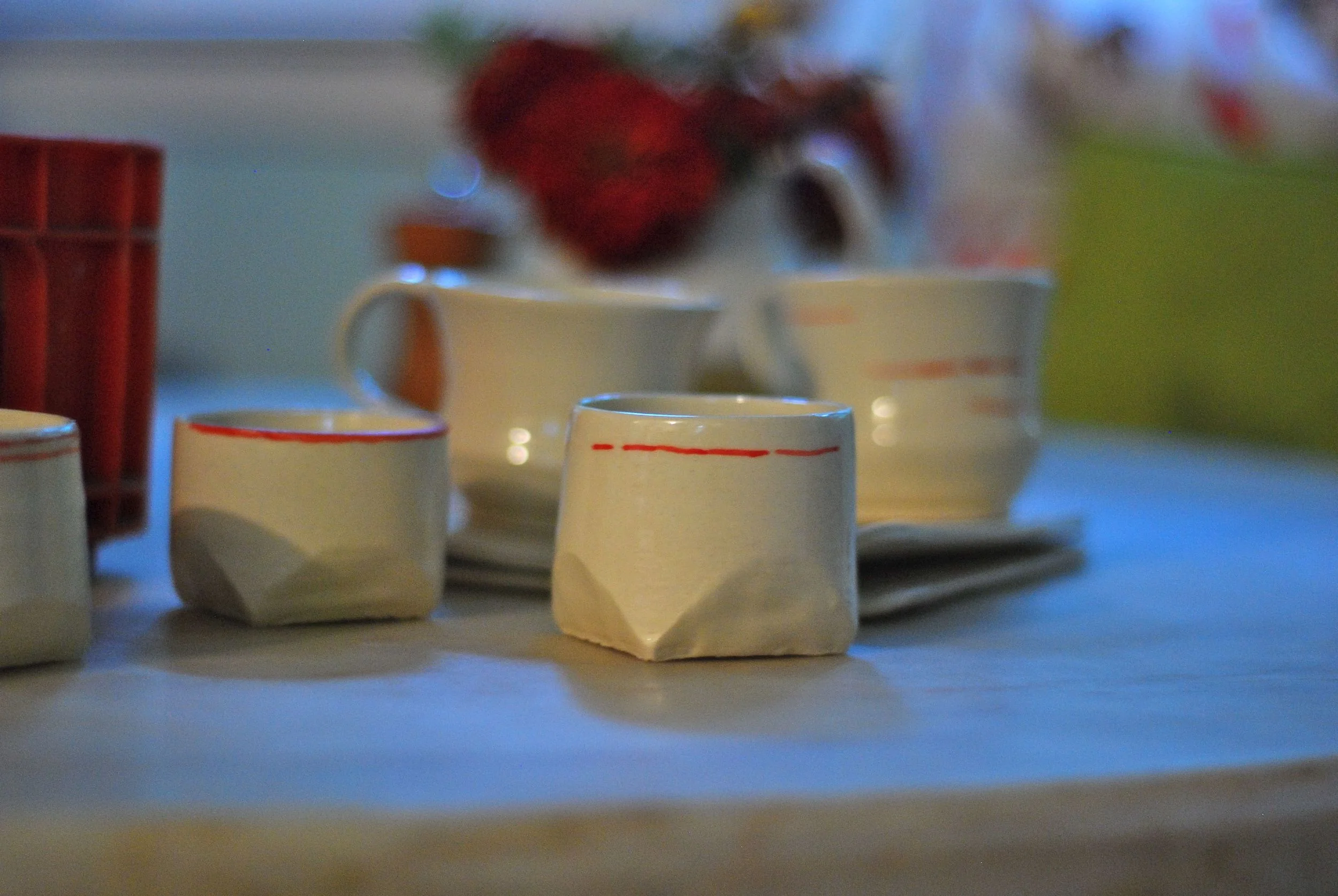cups, ramekins, small plates for Tart, a patisserie and coffee shop in Memphis, 2014