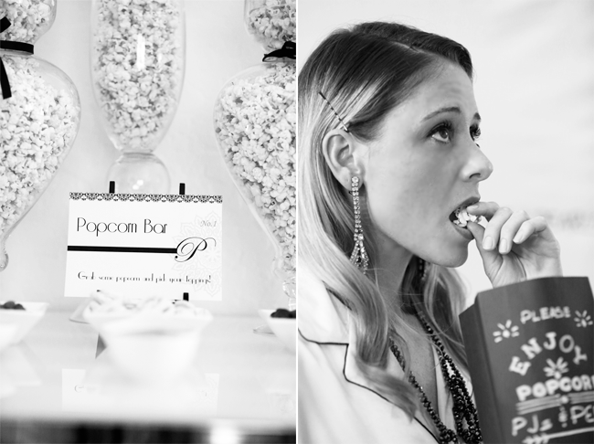 Oscars Party Popcorn Bar