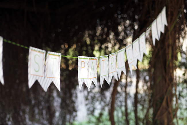 St. Patricks' Day printable banner