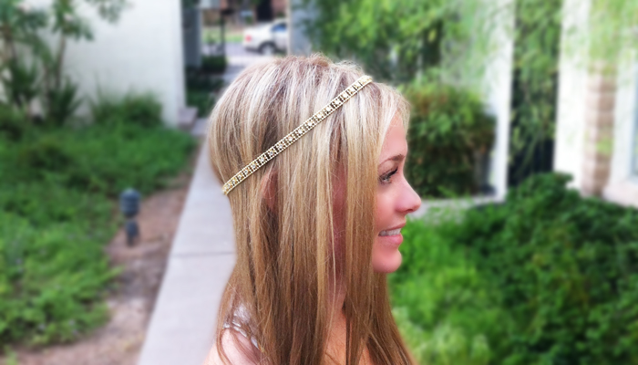 DIY Gold Headband