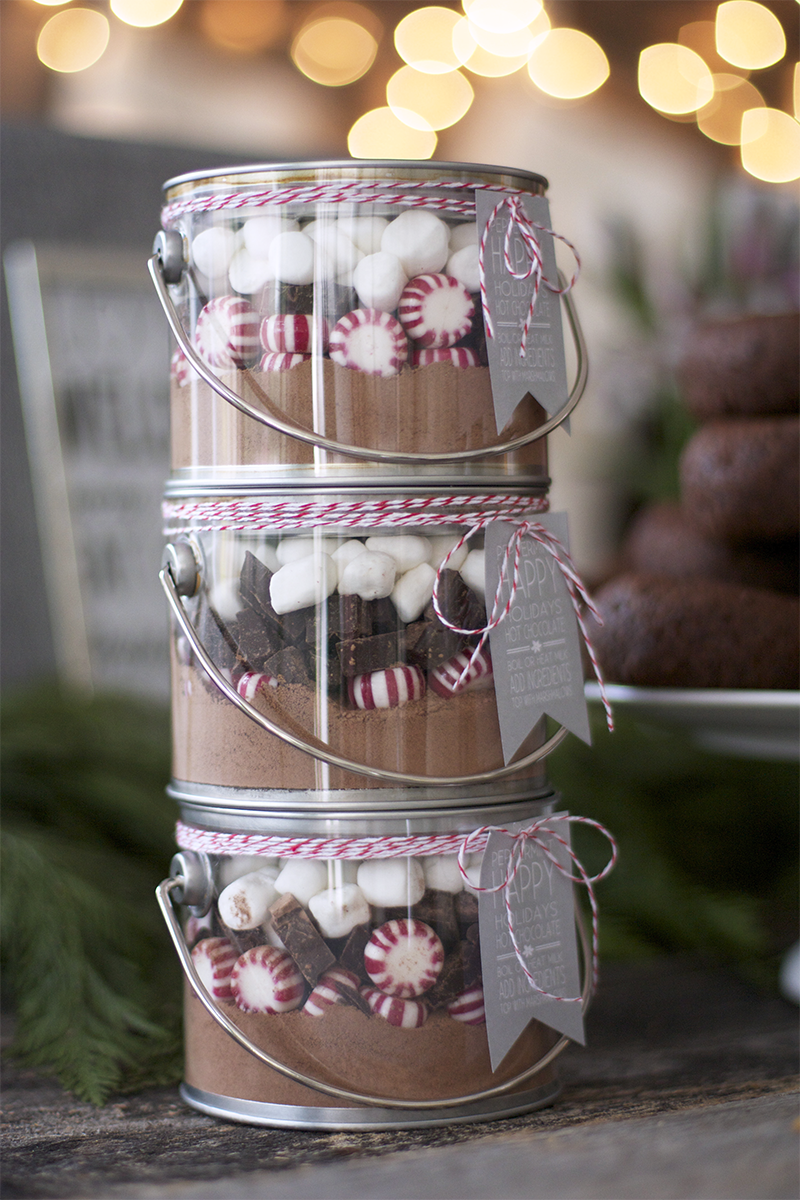 Peppermint Hot Cocoa Jars