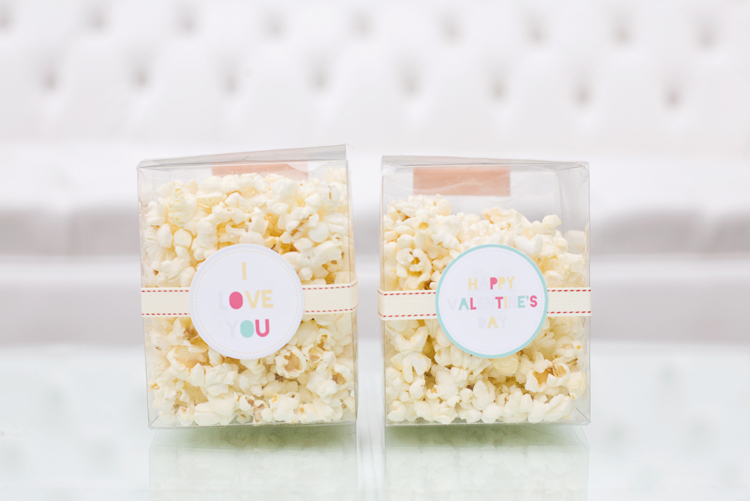 Valentine's Day Popcorn Favors