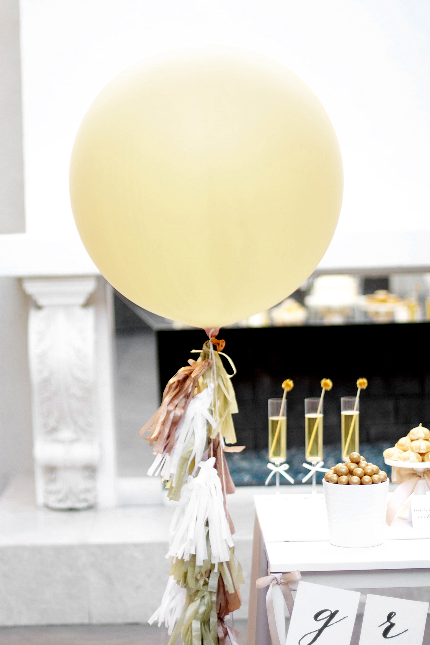 Wedding Balloon Tails or Tassel Garlands