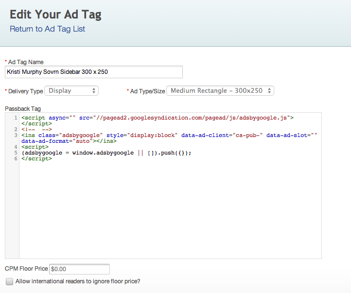 Backfill Ads