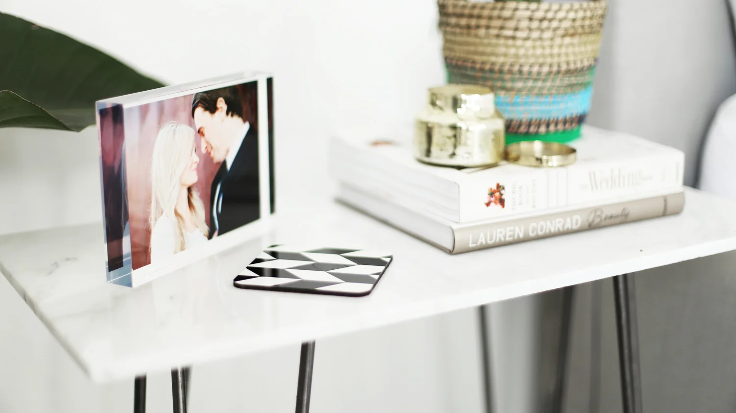 marble nightstand DIY