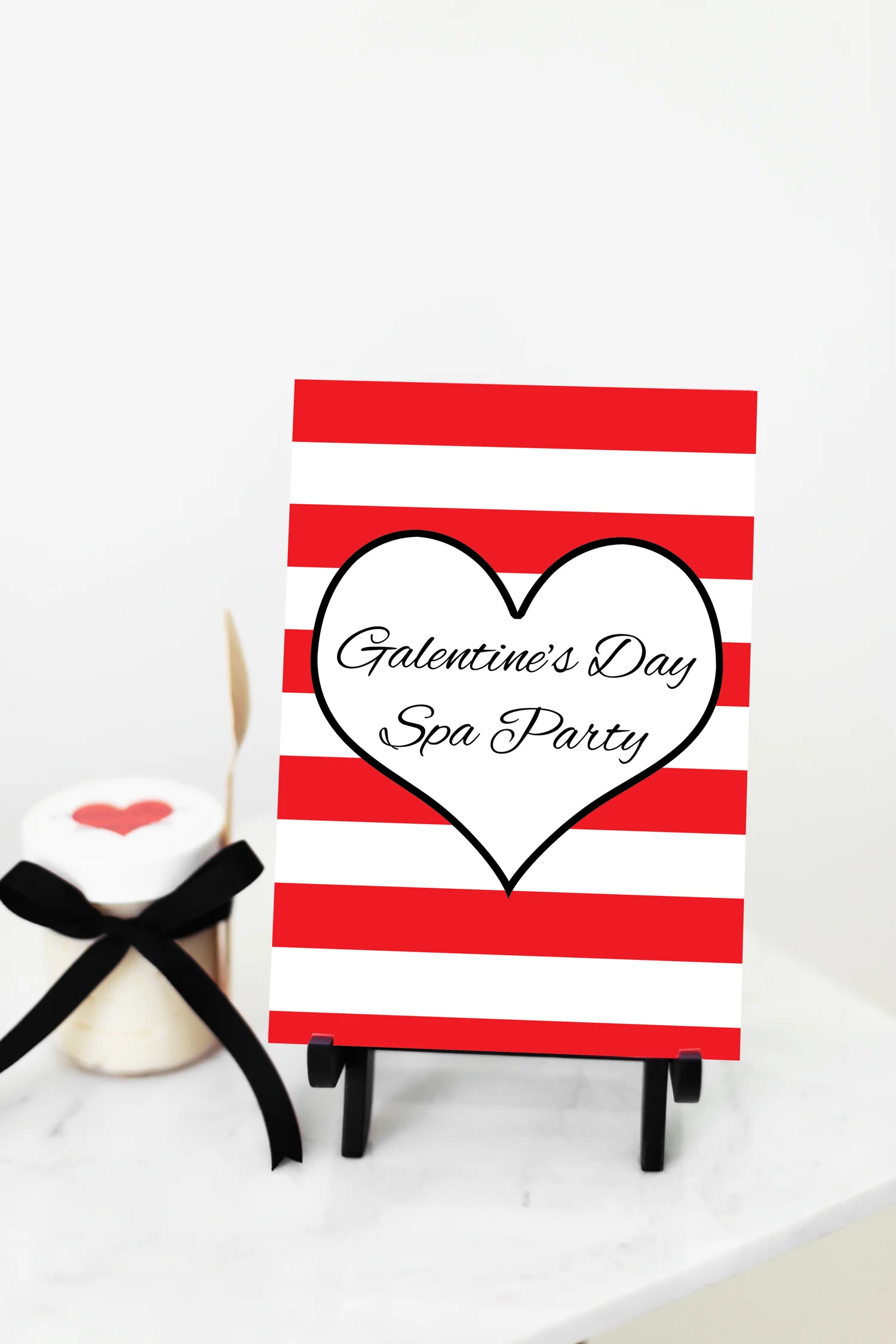 printable Galentine's Day party sign