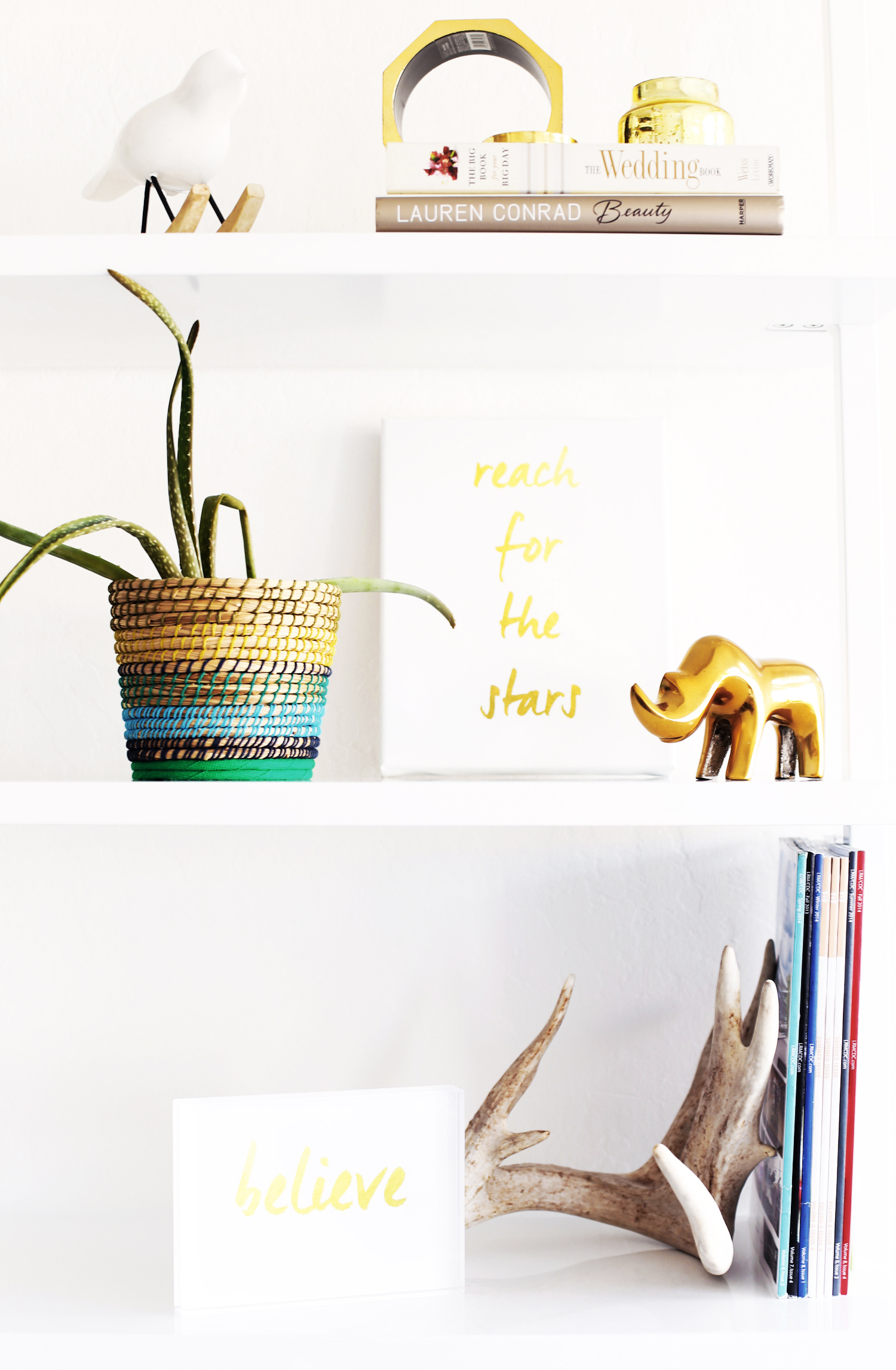 Refresh Your Workspace with DIY Gold Office Supplies — Kristi