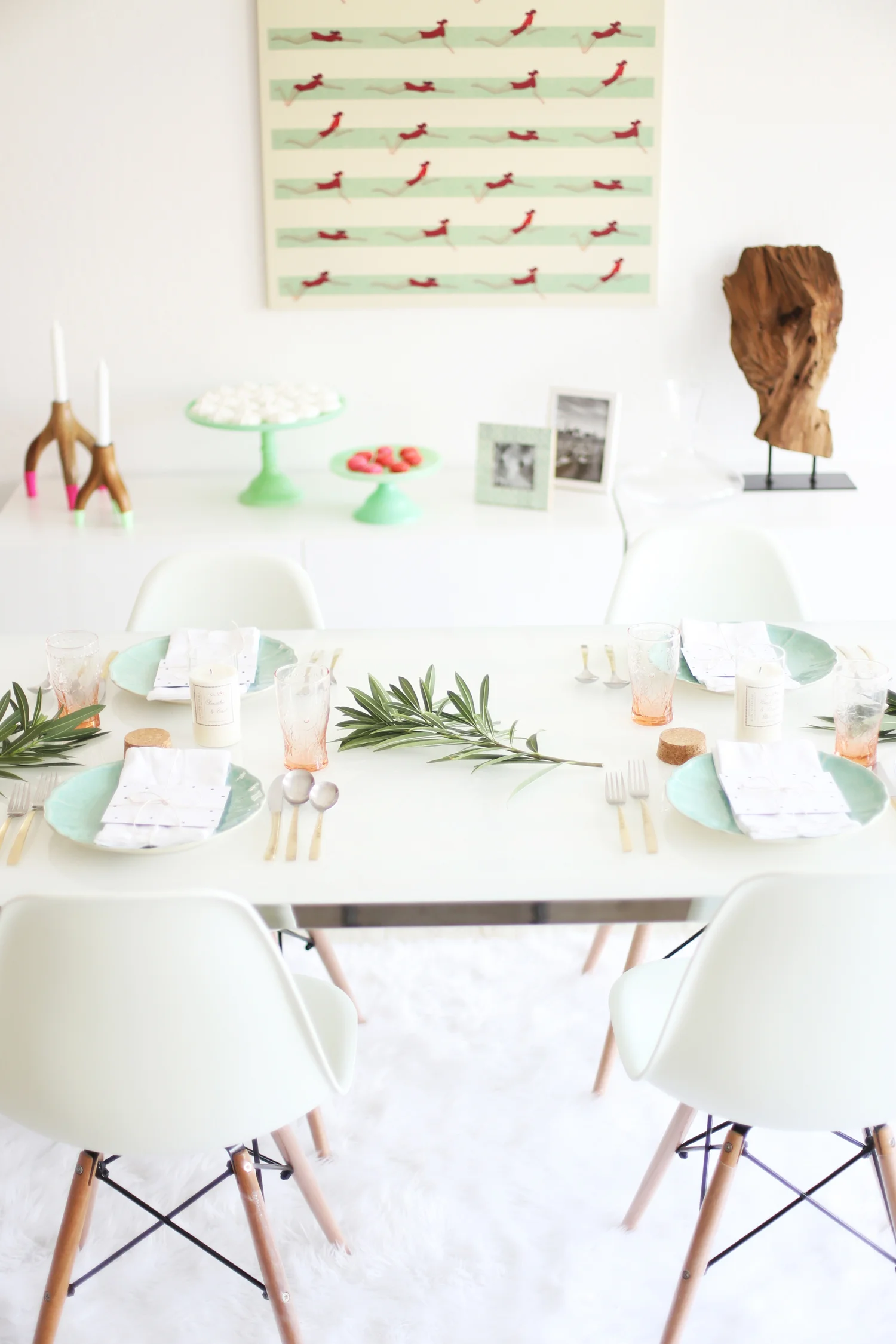 pink and mint party ideas