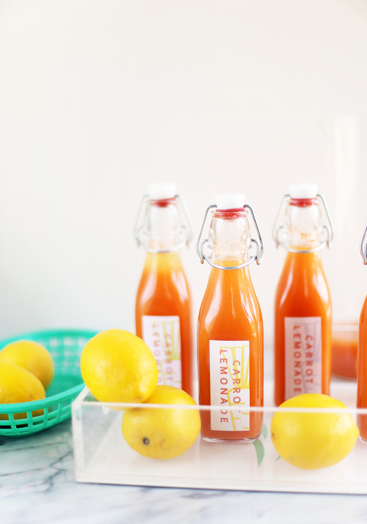 Carrot Lemonade Favors