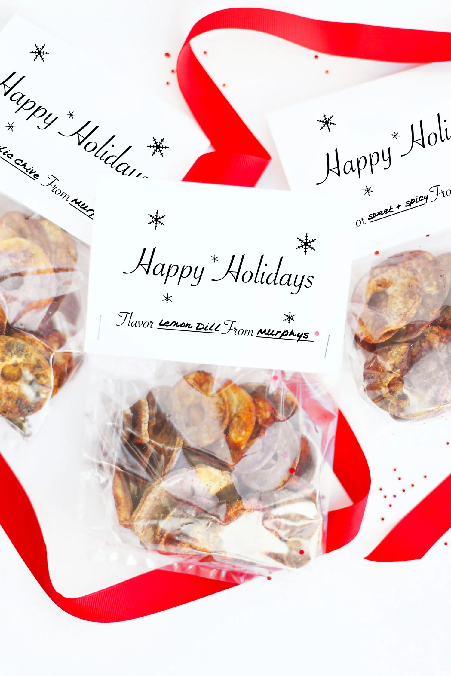 homemade potato chips favors DIY Christmas gift