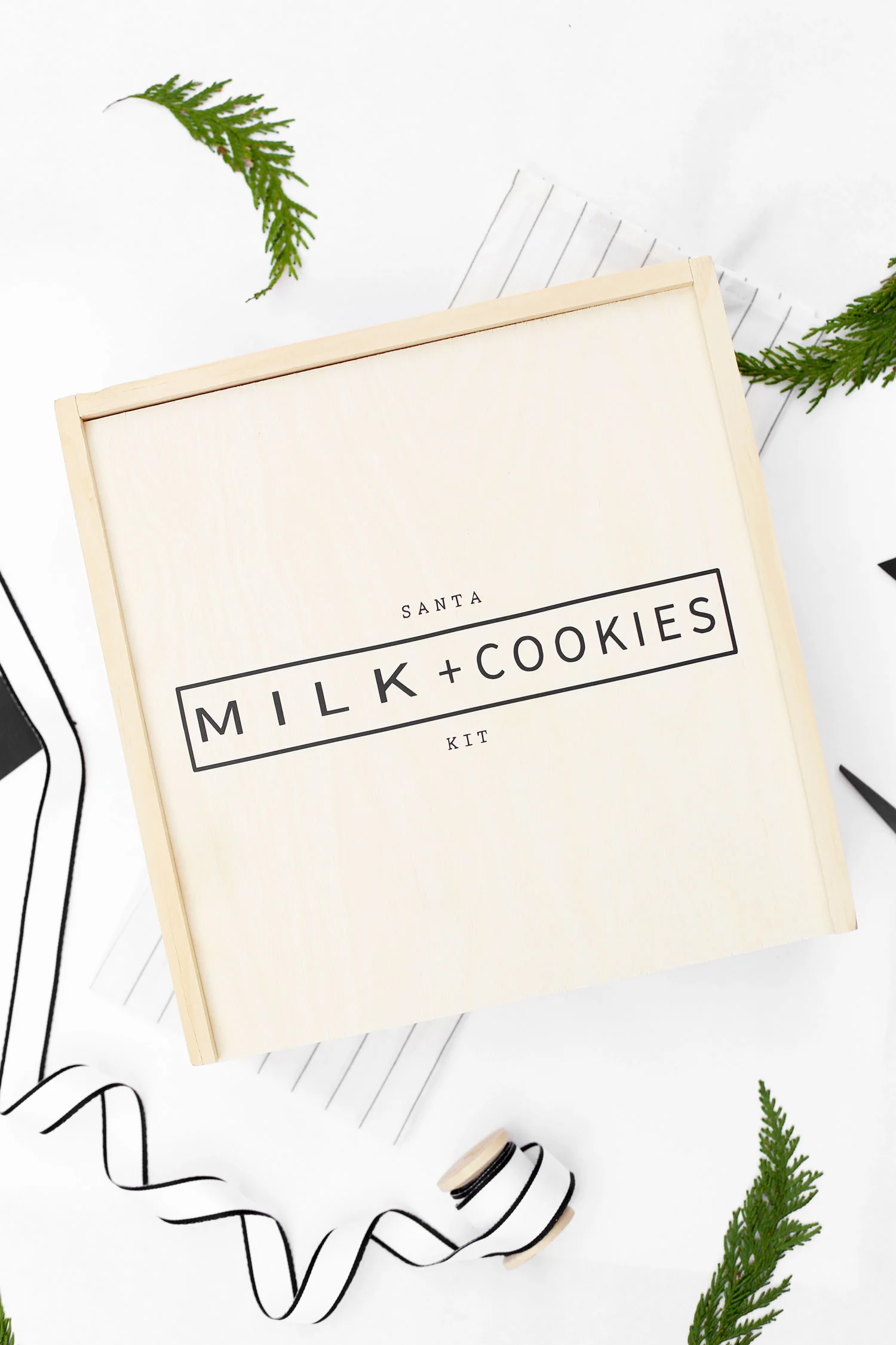 DIY Christmas gift ideas Santa Milk and Cookies Kit
