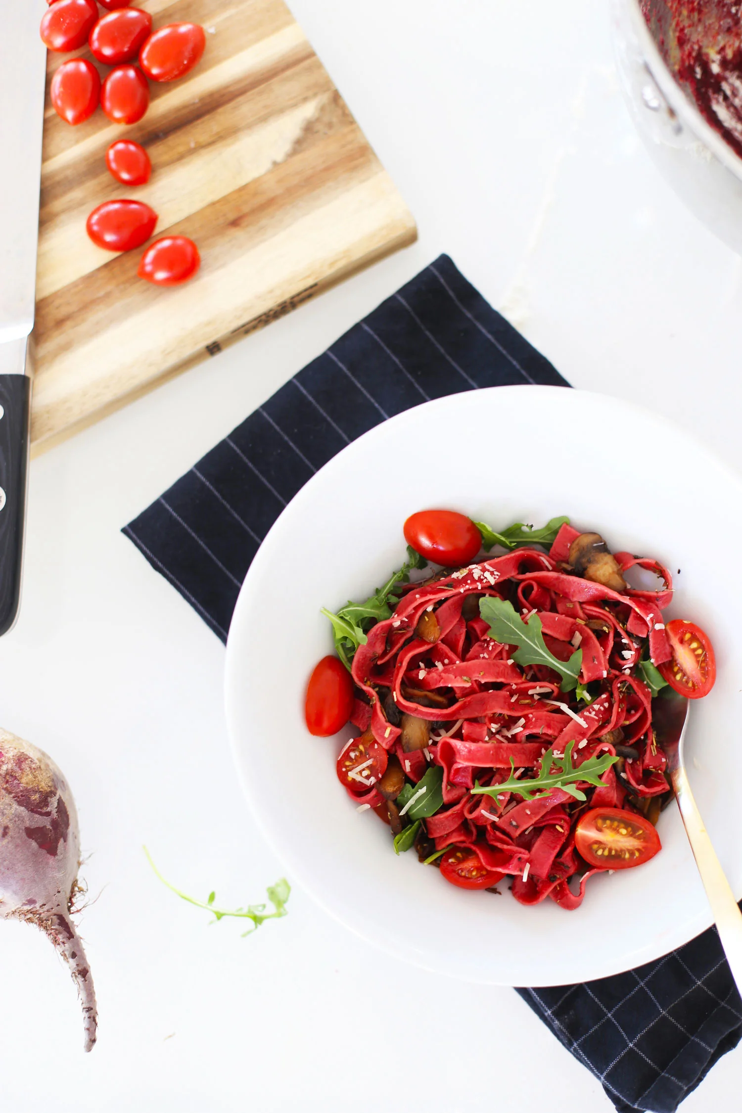 beet noodles