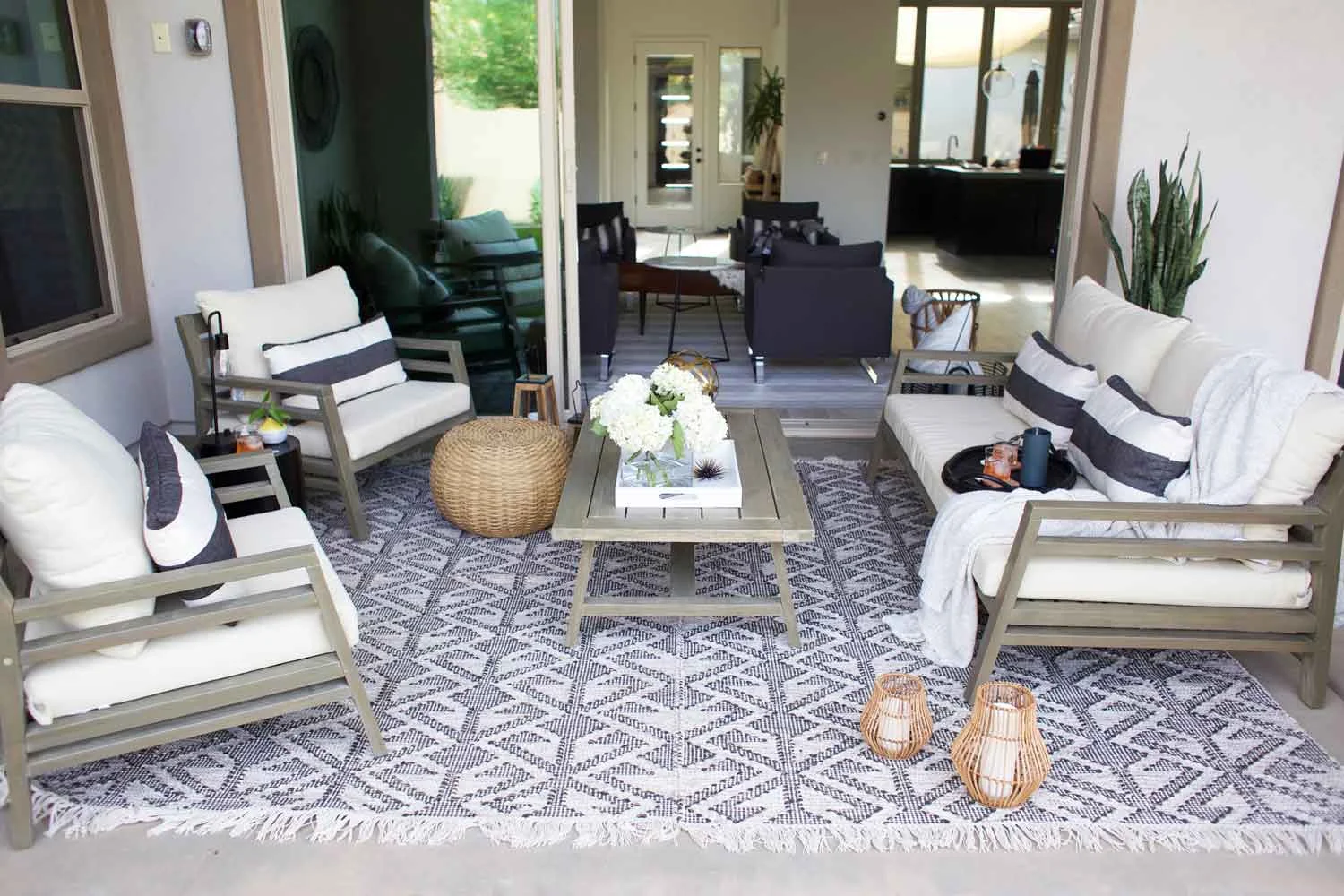 modern outdoor space