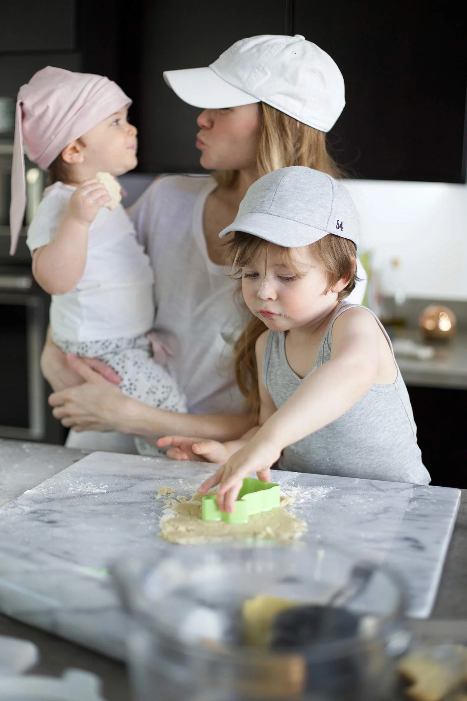baking cookies with kids