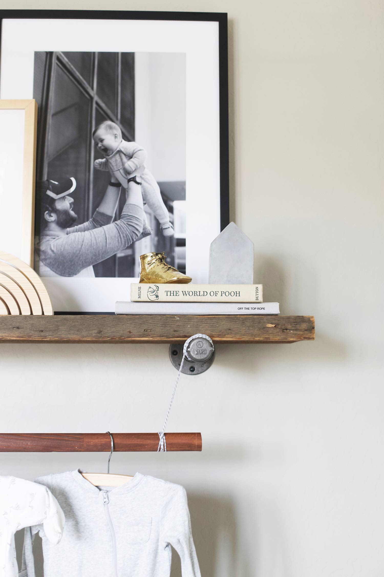 nursery shelf styling tips