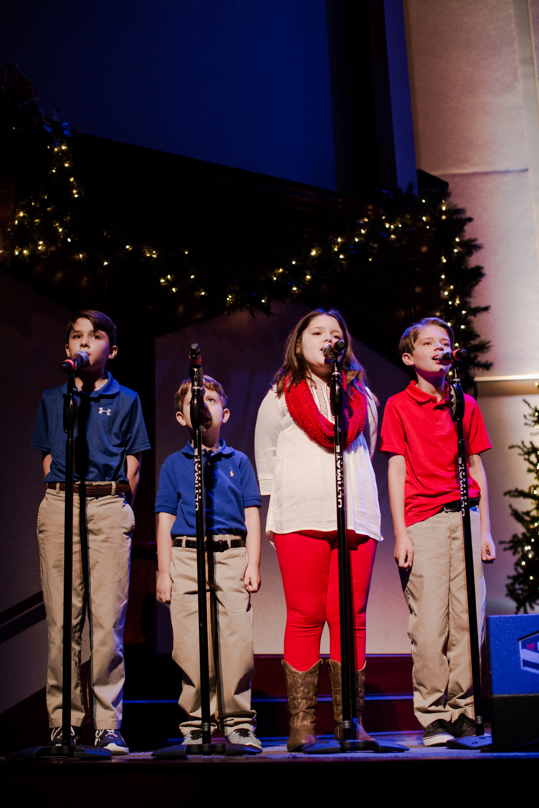 Photo by Amy Henry Photography. Jenny Pruitt's children joined her to sing one of her songs at Creation Waits Advent Offering at Oak Mountain Presbyterian Church November 29, 2016.