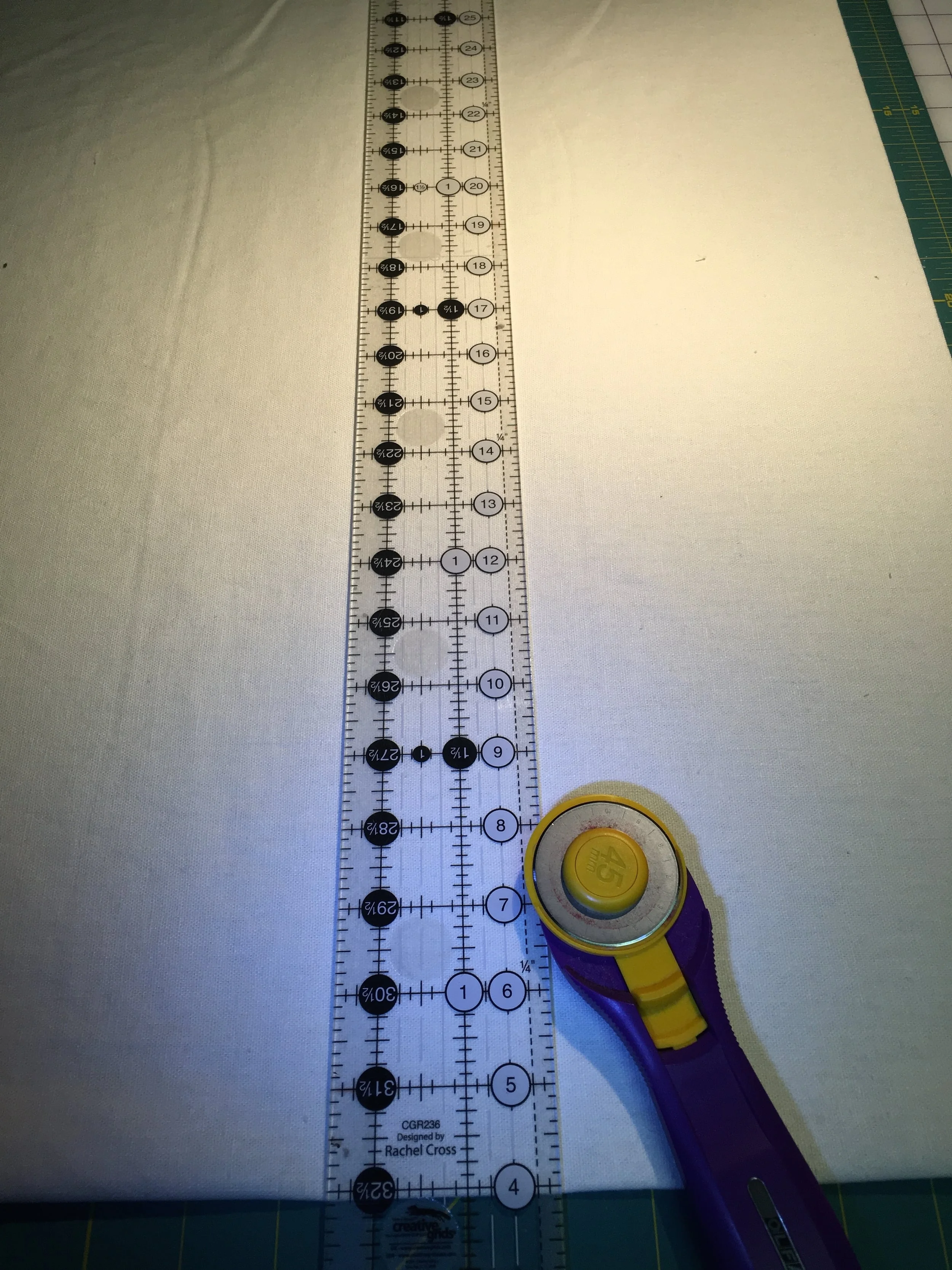 Rotary cut 7" squares, or if you are luck enough to have a big accuquilt or sixxiz, then die cut away!