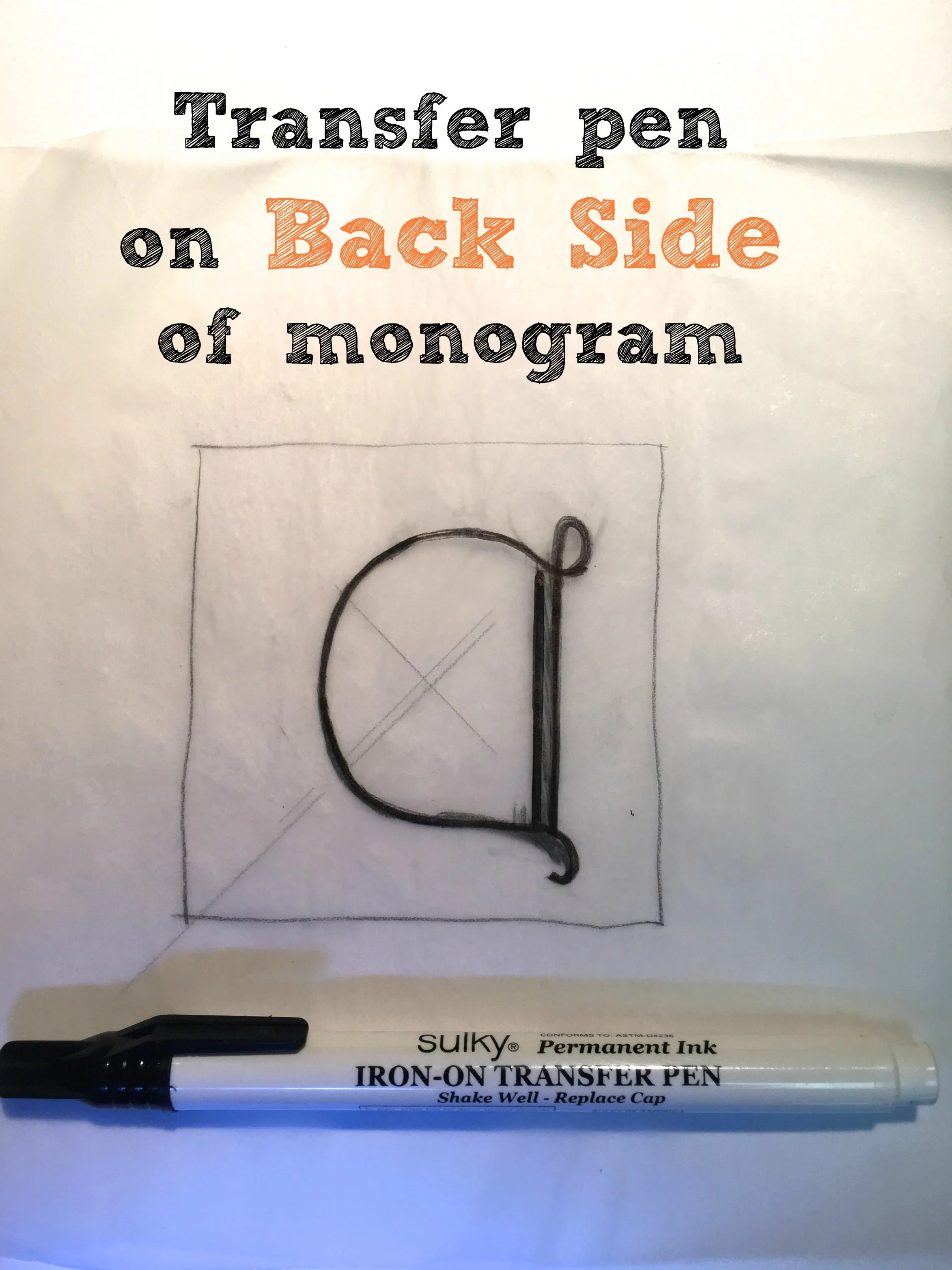 I love this Sulky Iron-on transfer pen (and I'm not paid for saying so :)