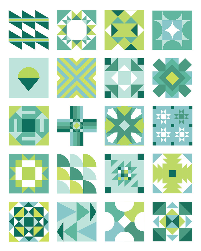 Freshly Pieced 2016 Summer Sampler Quilt Along