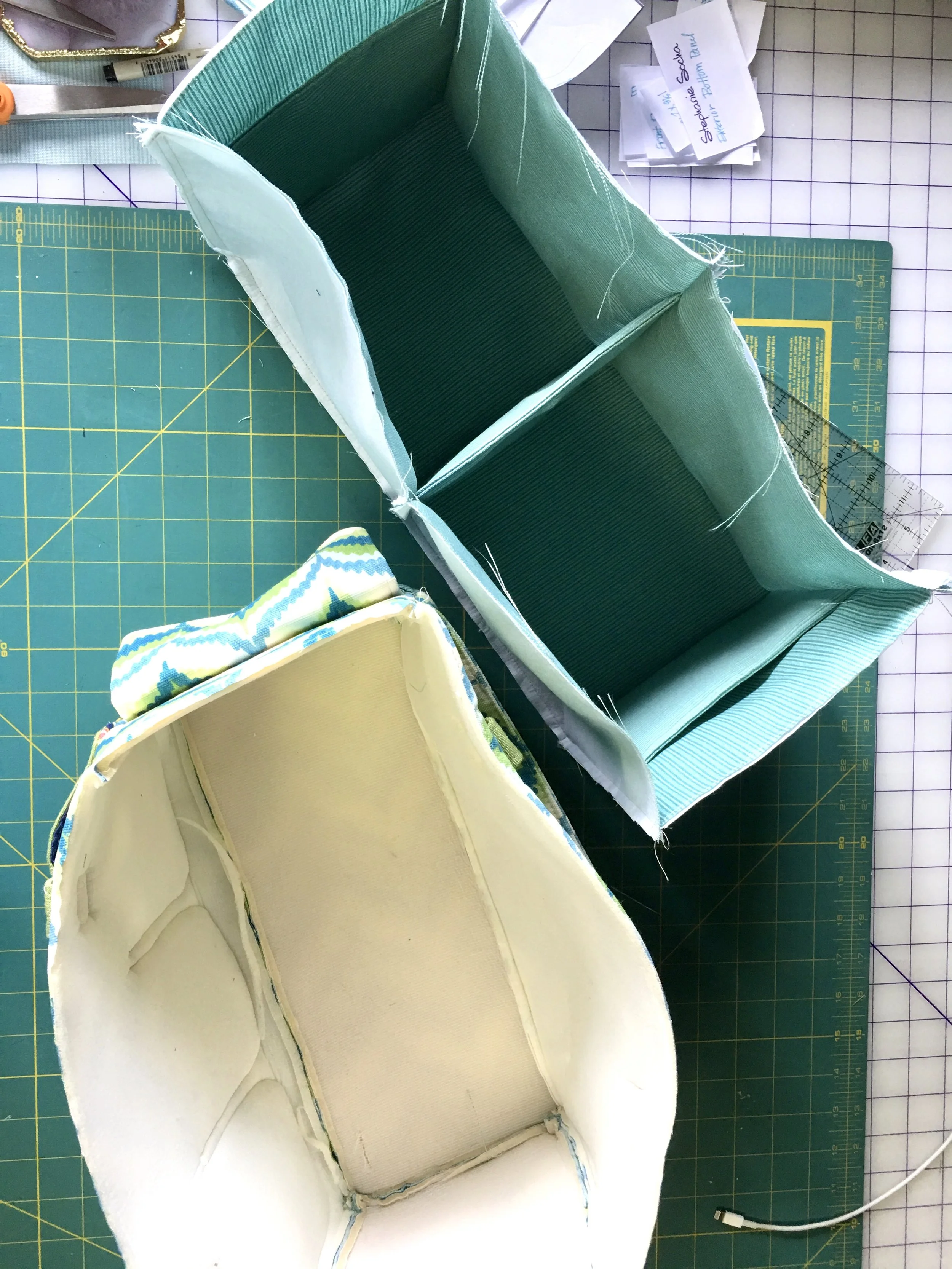 Lining and exterior ready to become one!